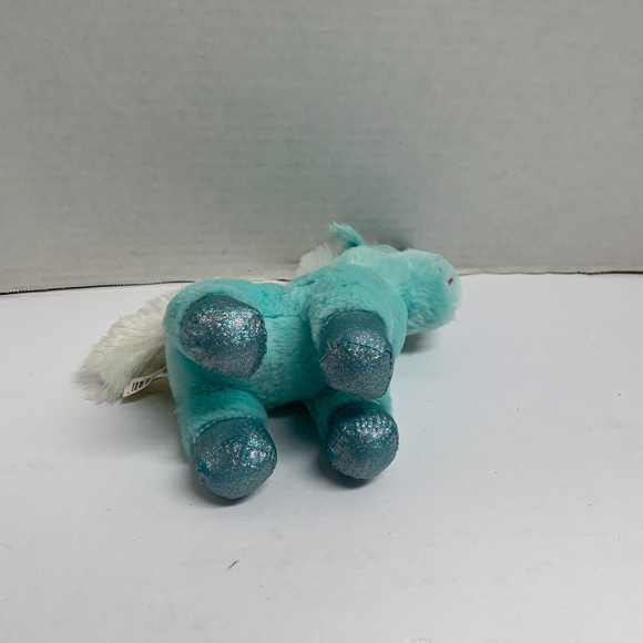 Dan Dee Collectors Choice Blue Plush Unicorn Stuffed Animal Toy 7 in x 7 in Tall - Picture 3 of 4